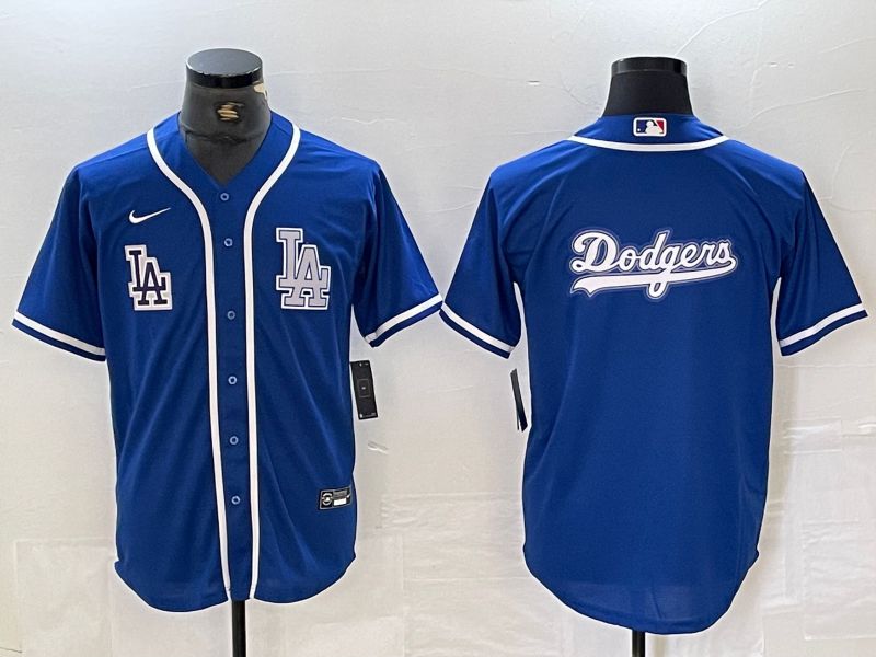 Men Los Angeles Dodgers Blank Blue Second generation joint name Nike 2024 MLB Jersey style 10